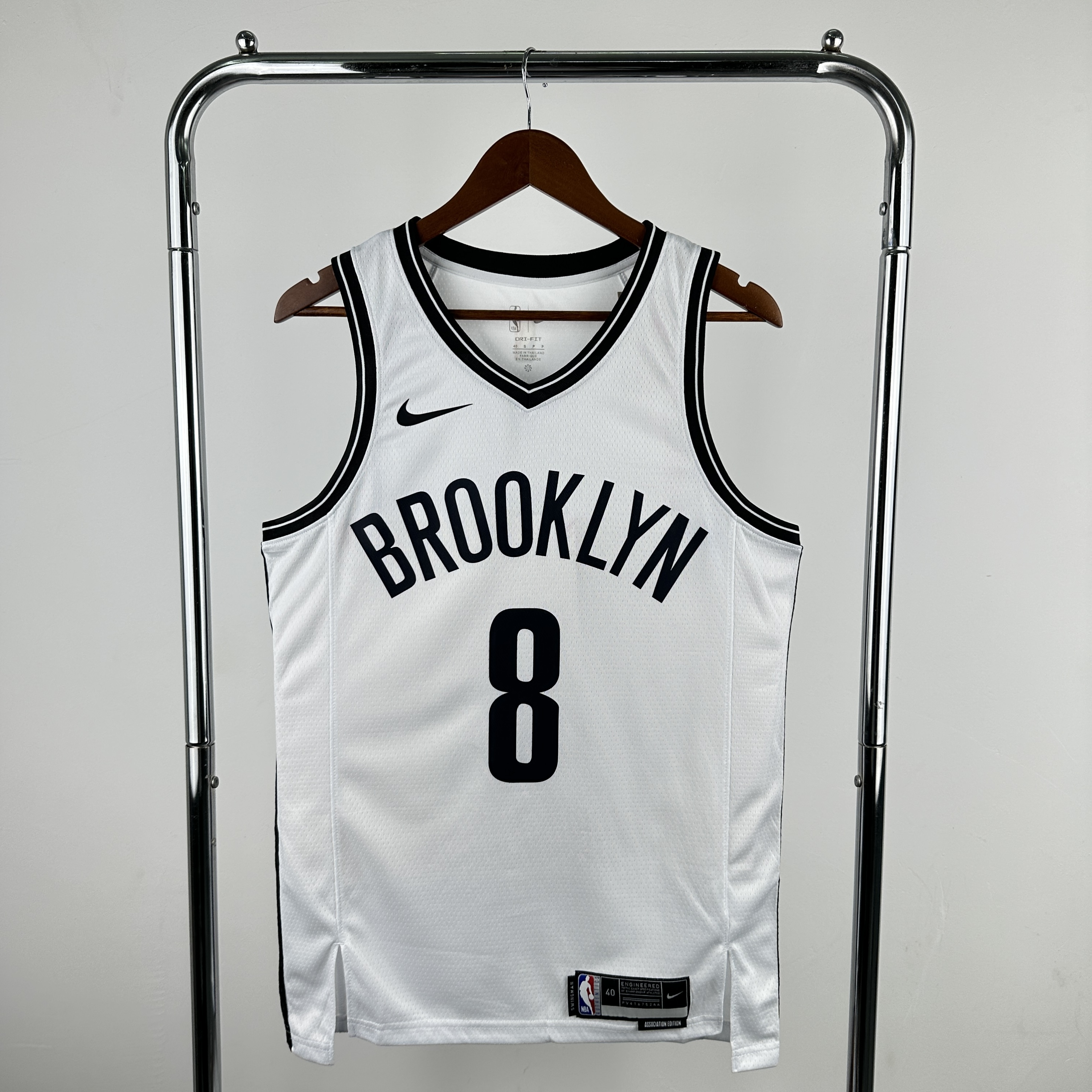 Men Brooklyn Nets #8 Cui White Season Nike 2024 NBA Jersey